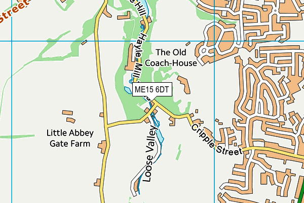 ME15 6DT map - OS VectorMap District (Ordnance Survey) ME15 6DT map - OS VectorMap District (Ordnance Survey)