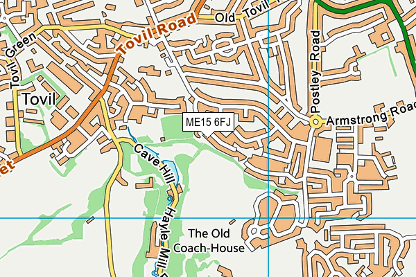 ME15 6FJ map - OS VectorMap District (Ordnance Survey) ME15 6FJ map - OS VectorMap District (Ordnance Survey)