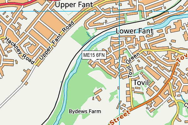 ME15 6FN map - OS VectorMap District (Ordnance Survey)