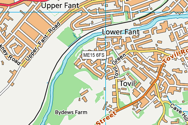ME15 6FS map - OS VectorMap District (Ordnance Survey) ME15 6FS map - OS VectorMap District (Ordnance Survey)