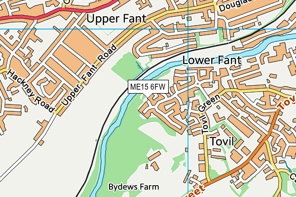 ME15 6FW map - OS VectorMap District (Ordnance Survey) ME15 6FW map - OS VectorMap District (Ordnance Survey)