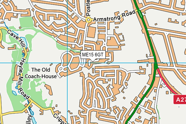 ME15 6GT map - OS VectorMap District (Ordnance Survey) ME15 6GT map - OS VectorMap District (Ordnance Survey)