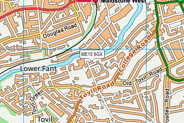 ME15 6GX map - OS VectorMap District (Ordnance Survey) ME15 6GX map - OS VectorMap District (Ordnance Survey)