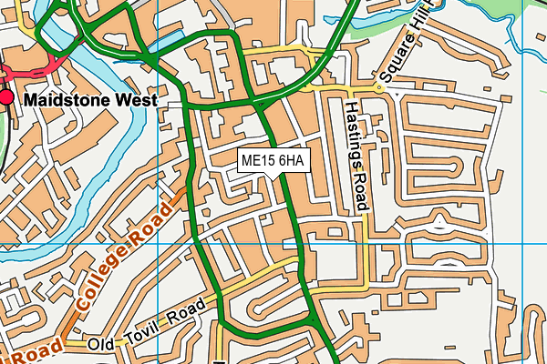 ME15 6HA map - OS VectorMap District (Ordnance Survey) ME15 6HA map - OS VectorMap District (Ordnance Survey)