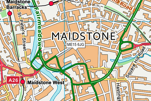 ME15 6JG map - OS VectorMap District (Ordnance Survey) ME15 6JG map - OS VectorMap District (Ordnance Survey)
