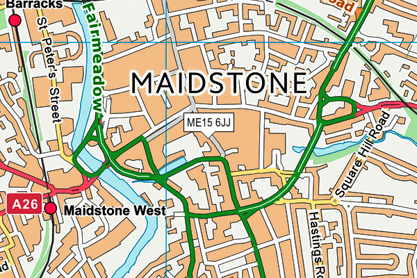 ME15 6JJ map - OS VectorMap District (Ordnance Survey) ME15 6JJ map - OS VectorMap District (Ordnance Survey)