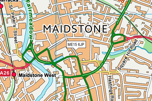 ME15 6JP map - OS VectorMap District (Ordnance Survey) ME15 6JP map - OS VectorMap District (Ordnance Survey)