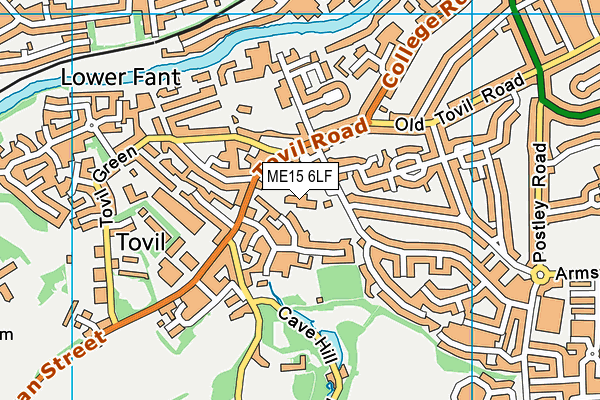 ME15 6LF map - OS VectorMap District (Ordnance Survey) ME15 6LF map - OS VectorMap District (Ordnance Survey)