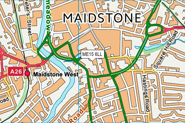 ME15 6LL map - OS VectorMap District (Ordnance Survey)