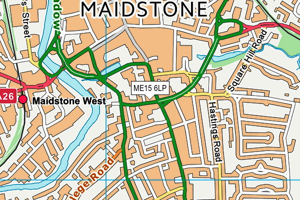 ME15 6LP map - OS VectorMap District (Ordnance Survey) ME15 6LP map - OS VectorMap District (Ordnance Survey)
