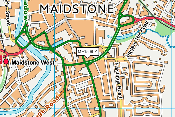 ME15 6LZ map - OS VectorMap District (Ordnance Survey) ME15 6LZ map - OS VectorMap District (Ordnance Survey)