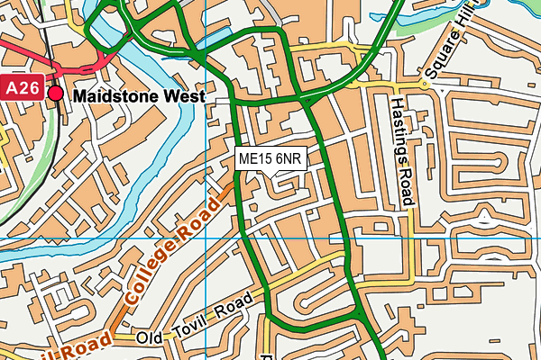 ME15 6NR map - OS VectorMap District (Ordnance Survey) ME15 6NR map - OS VectorMap District (Ordnance Survey)
