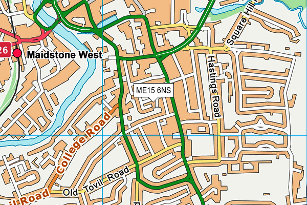 ME15 6NS map - OS VectorMap District (Ordnance Survey) ME15 6NS map - OS VectorMap District (Ordnance Survey)