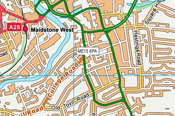 ME15 6PA map - OS VectorMap District (Ordnance Survey) ME15 6PA map - OS VectorMap District (Ordnance Survey)