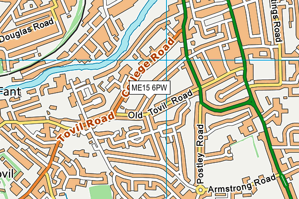 ME15 6PW map - OS VectorMap District (Ordnance Survey) ME15 6PW map - OS VectorMap District (Ordnance Survey)