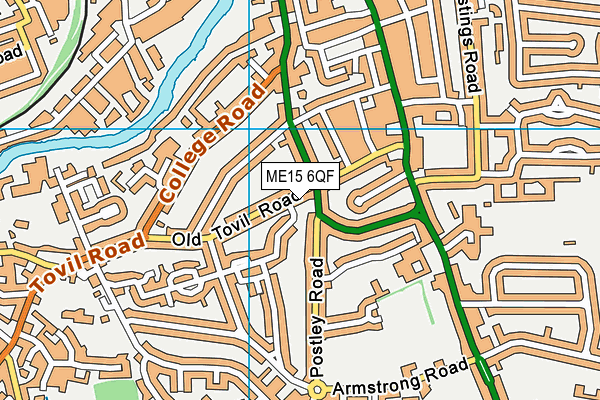 ME15 6QF map - OS VectorMap District (Ordnance Survey) ME15 6QF map - OS VectorMap District (Ordnance Survey)