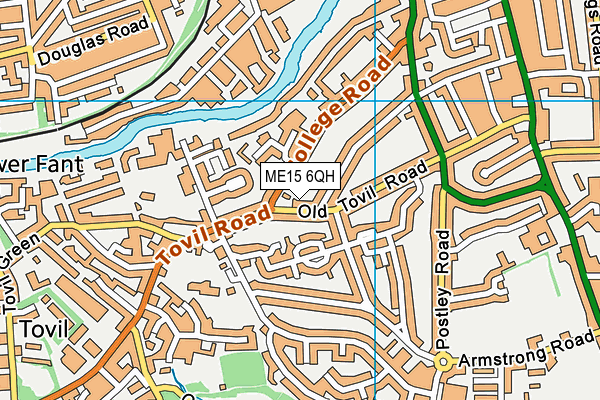 ME15 6QH map - OS VectorMap District (Ordnance Survey) ME15 6QH map - OS VectorMap District (Ordnance Survey)