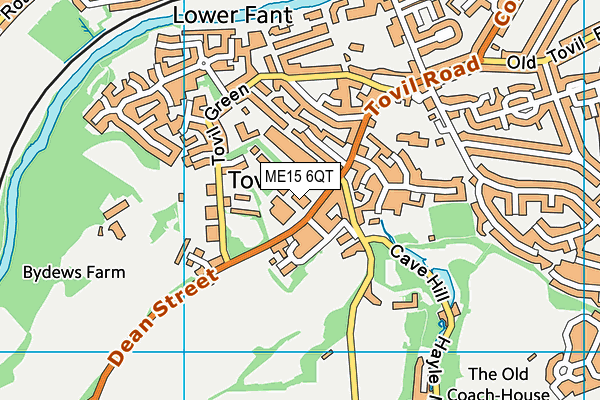 ME15 6QT map - OS VectorMap District (Ordnance Survey) ME15 6QT map - OS VectorMap District (Ordnance Survey)
