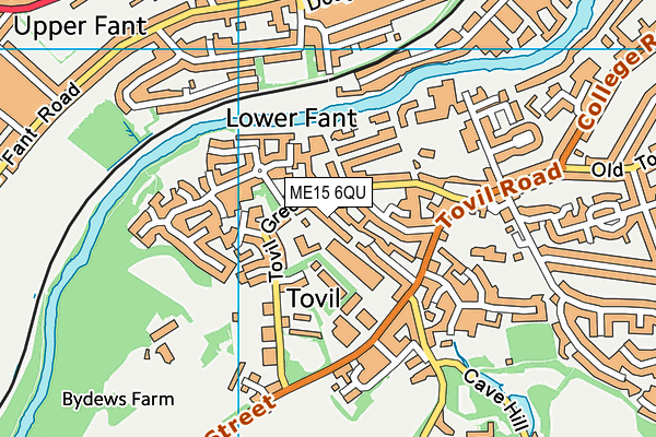 ME15 6QU map - OS VectorMap District (Ordnance Survey) ME15 6QU map - OS VectorMap District (Ordnance Survey)