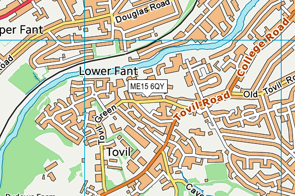 ME15 6QY map - OS VectorMap District (Ordnance Survey)