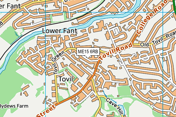 ME15 6RB map - OS VectorMap District (Ordnance Survey) ME15 6RB map - OS VectorMap District (Ordnance Survey)