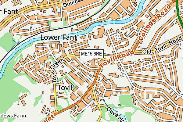 ME15 6RE map - OS VectorMap District (Ordnance Survey) ME15 6RE map - OS VectorMap District (Ordnance Survey)