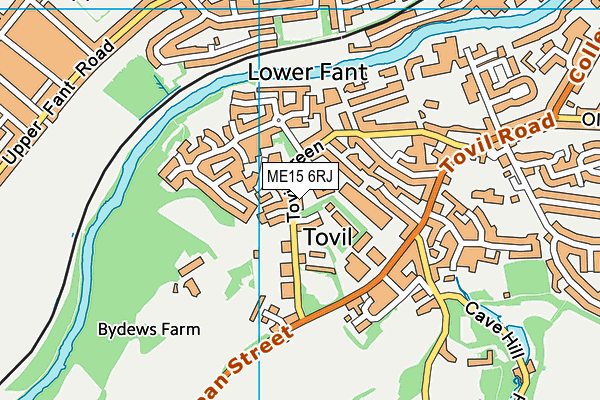 ME15 6RJ map - OS VectorMap District (Ordnance Survey)