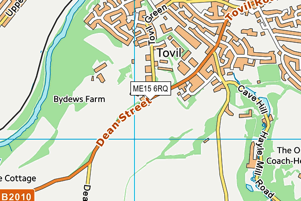 ME15 6RQ map - OS VectorMap District (Ordnance Survey)