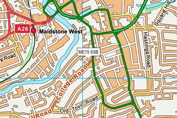 ME15 6SB map - OS VectorMap District (Ordnance Survey) ME15 6SB map - OS VectorMap District (Ordnance Survey)