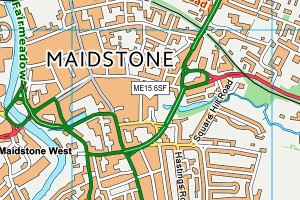 ME15 6SF map - OS VectorMap District (Ordnance Survey) ME15 6SF map - OS VectorMap District (Ordnance Survey)