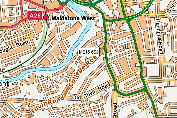 ME15 6SJ map - OS VectorMap District (Ordnance Survey) ME15 6SJ map - OS VectorMap District (Ordnance Survey)