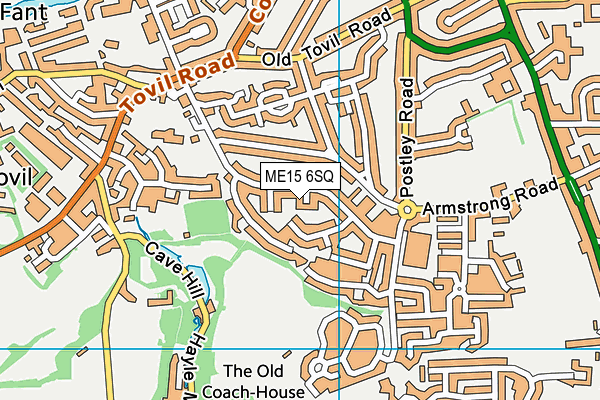 ME15 6SQ map - OS VectorMap District (Ordnance Survey) ME15 6SQ map - OS VectorMap District (Ordnance Survey)