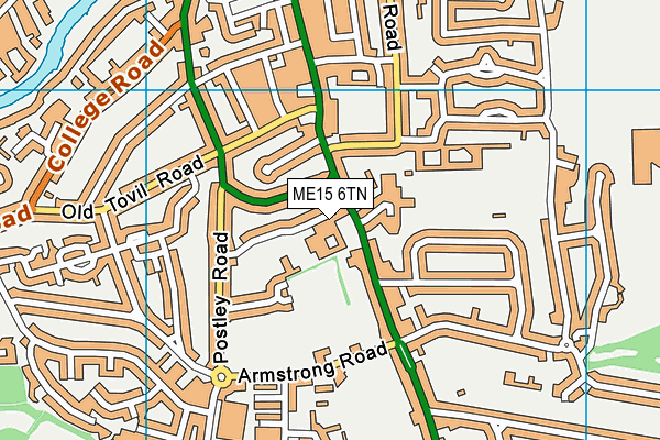 ME15 6TN map - OS VectorMap District (Ordnance Survey) ME15 6TN map - OS VectorMap District (Ordnance Survey)