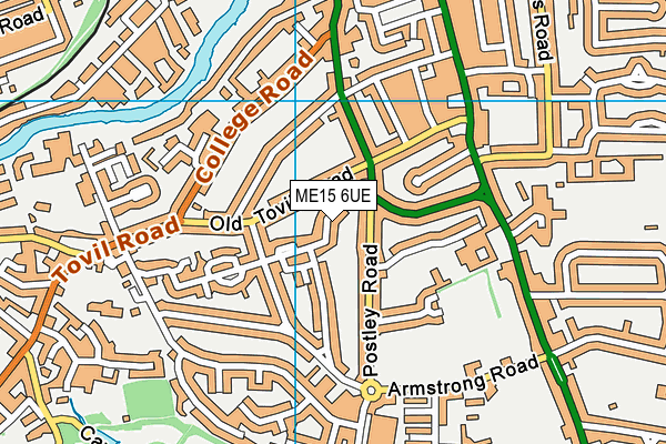 ME15 6UE map - OS VectorMap District (Ordnance Survey) ME15 6UE map - OS VectorMap District (Ordnance Survey)