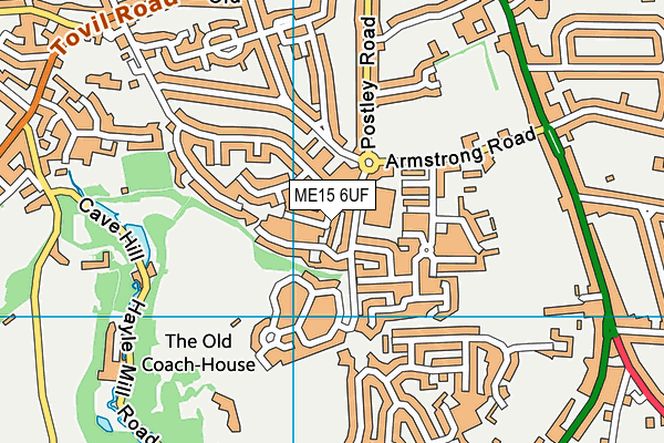 ME15 6UF map - OS VectorMap District (Ordnance Survey) ME15 6UF map - OS VectorMap District (Ordnance Survey)