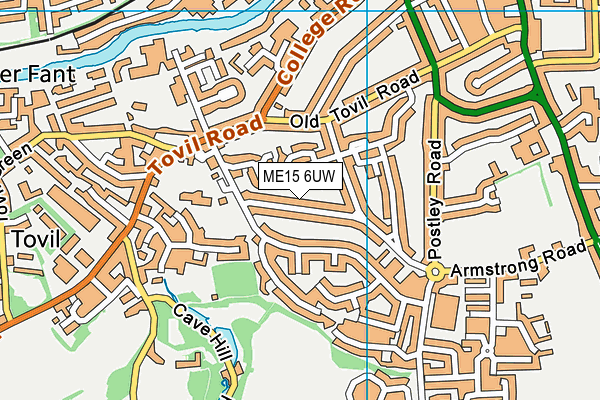 ME15 6UW map - OS VectorMap District (Ordnance Survey) ME15 6UW map - OS VectorMap District (Ordnance Survey)