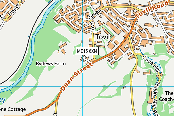 ME15 6XN map - OS VectorMap District (Ordnance Survey) ME15 6XN map - OS VectorMap District (Ordnance Survey)