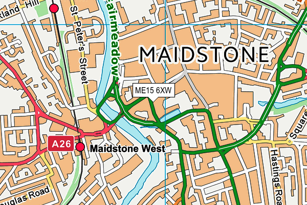 ME15 6XW map - OS VectorMap District (Ordnance Survey) ME15 6XW map - OS VectorMap District (Ordnance Survey)