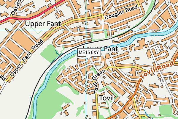 ME15 6XY map - OS VectorMap District (Ordnance Survey) ME15 6XY map - OS VectorMap District (Ordnance Survey)