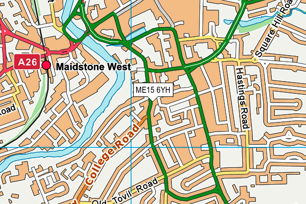 ME15 6YH map - OS VectorMap District (Ordnance Survey) ME15 6YH map - OS VectorMap District (Ordnance Survey)