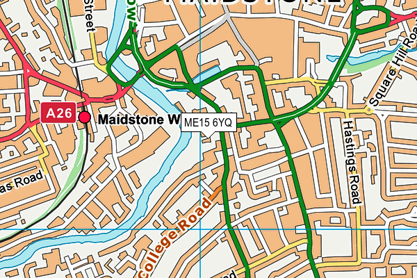 ME15 6YQ map - OS VectorMap District (Ordnance Survey) ME15 6YQ map - OS VectorMap District (Ordnance Survey)