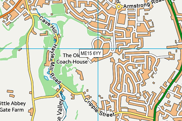 ME15 6YY map - OS VectorMap District (Ordnance Survey) ME15 6YY map - OS VectorMap District (Ordnance Survey)