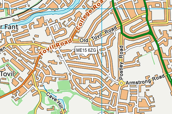 ME15 6ZG map - OS VectorMap District (Ordnance Survey) ME15 6ZG map - OS VectorMap District (Ordnance Survey)