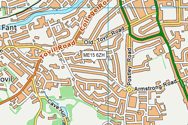 ME15 6ZH map - OS VectorMap District (Ordnance Survey) ME15 6ZH map - OS VectorMap District (Ordnance Survey)