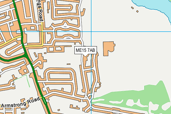 ME15 7AB map - OS VectorMap District (Ordnance Survey) ME15 7AB map - OS VectorMap District (Ordnance Survey)