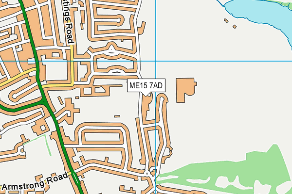ME15 7AD map - OS VectorMap District (Ordnance Survey) ME15 7AD map - OS VectorMap District (Ordnance Survey)