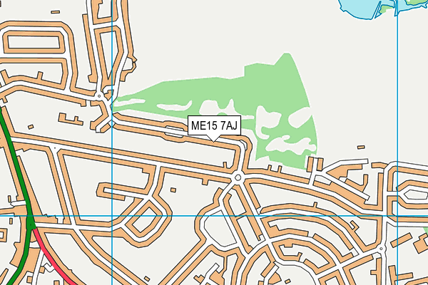 ME15 7AJ map - OS VectorMap District (Ordnance Survey) ME15 7AJ map - OS VectorMap District (Ordnance Survey)