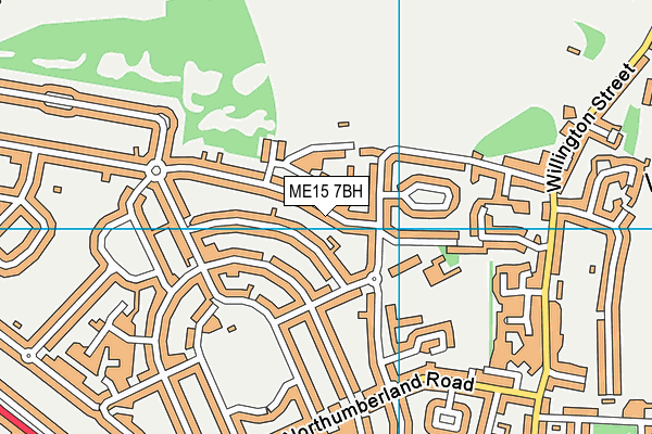 ME15 7BH map - OS VectorMap District (Ordnance Survey) ME15 7BH map - OS VectorMap District (Ordnance Survey)