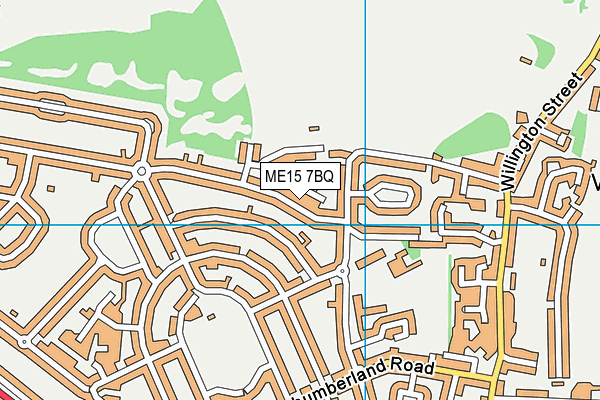 ME15 7BQ map - OS VectorMap District (Ordnance Survey) ME15 7BQ map - OS VectorMap District (Ordnance Survey)