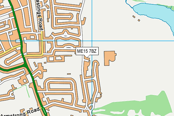 ME15 7BZ map - OS VectorMap District (Ordnance Survey) ME15 7BZ map - OS VectorMap District (Ordnance Survey)